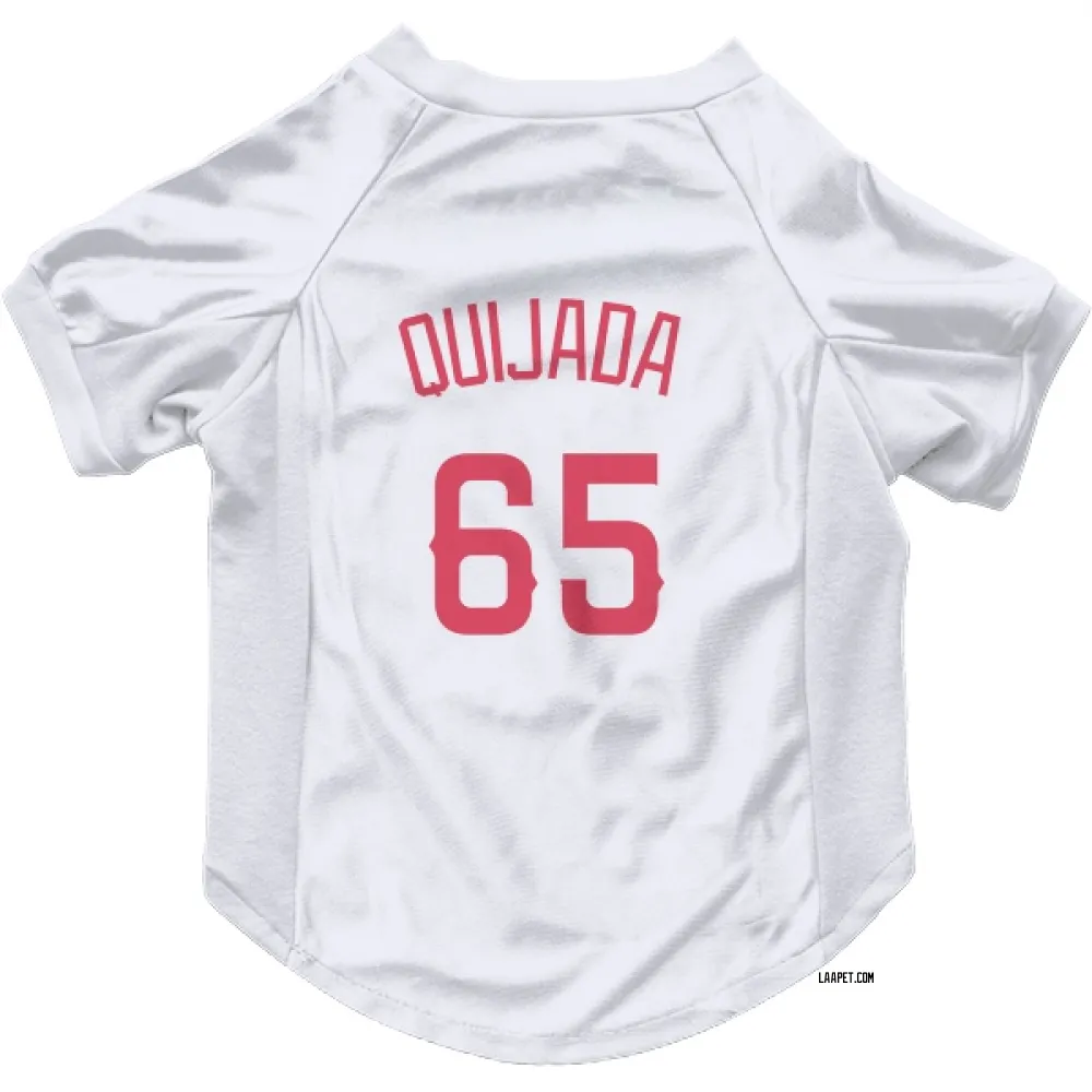 Los Angeles Angels Jose Quijada Navy Pet Jersey for Dog & Cat