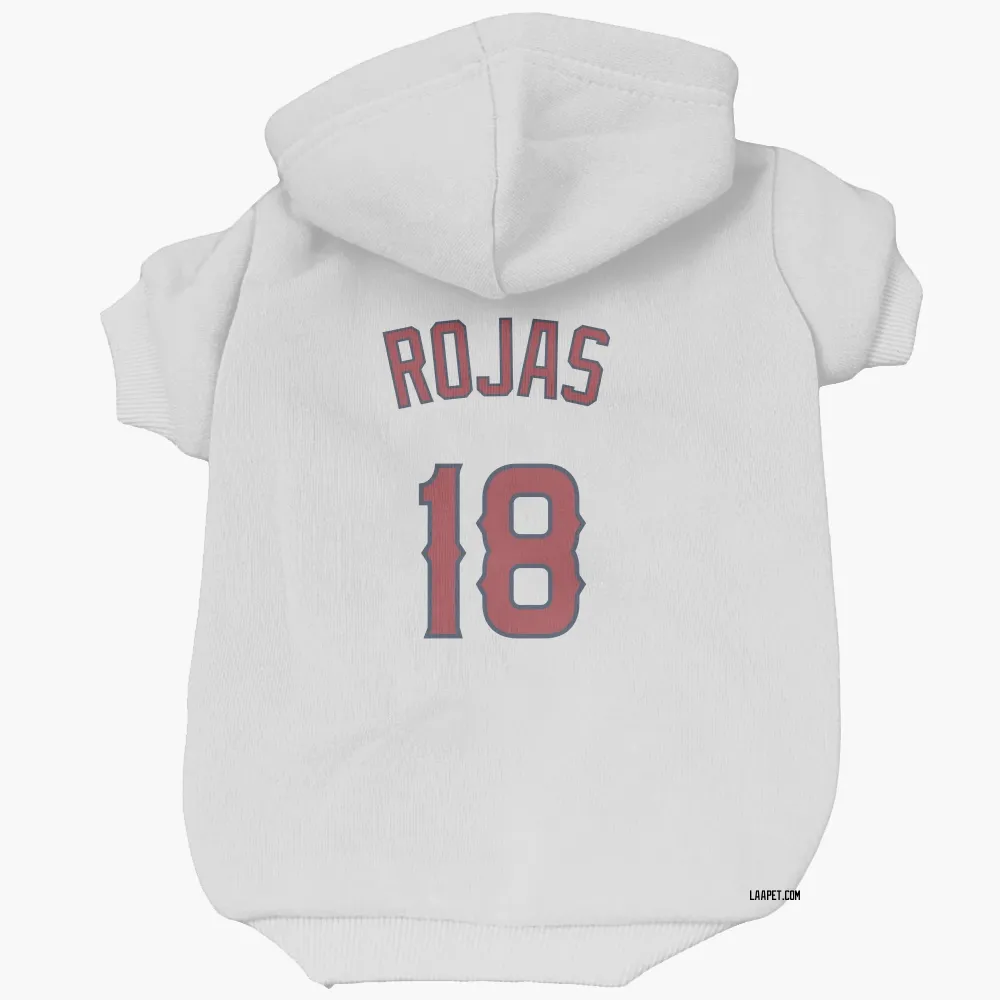 Los Angeles Angels Jose Rojas White Pet Hoodie for Dog & Cat