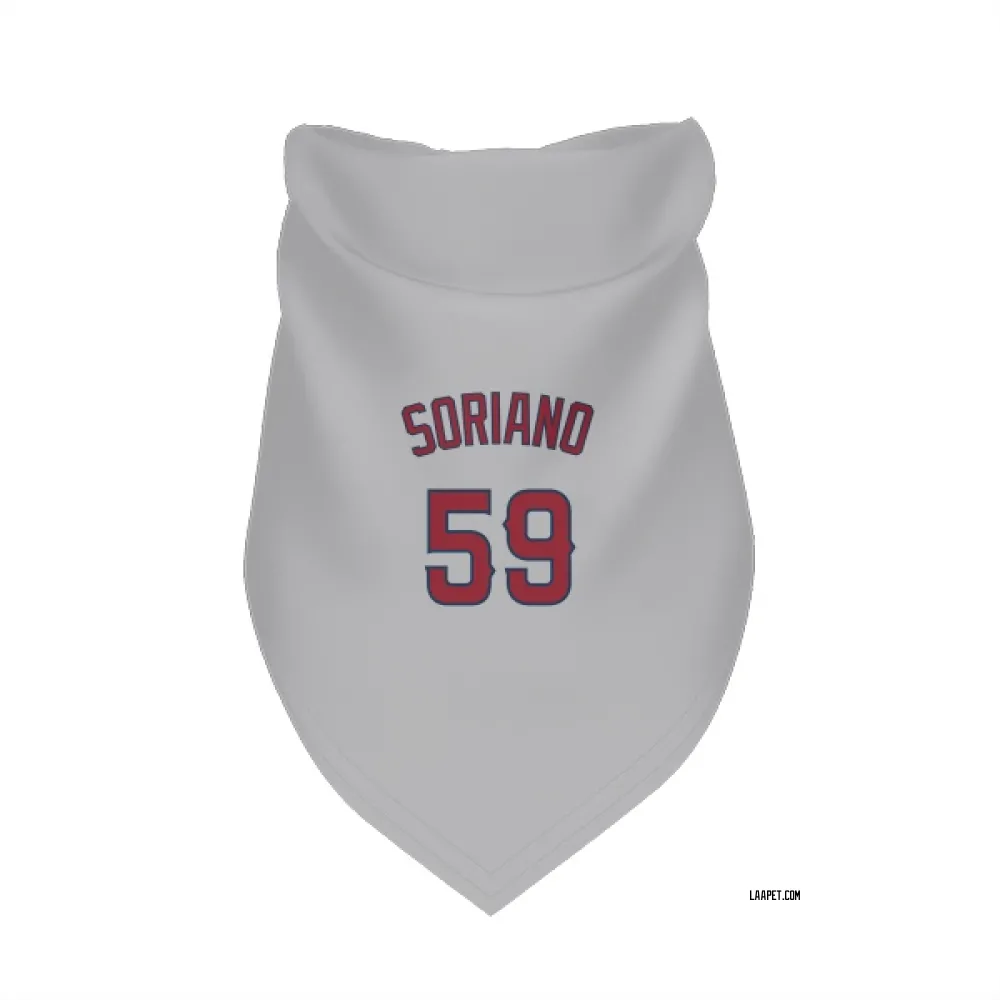 Los Angeles Angels Jose Soriano Gray Pet Bandana for Dog & Cat