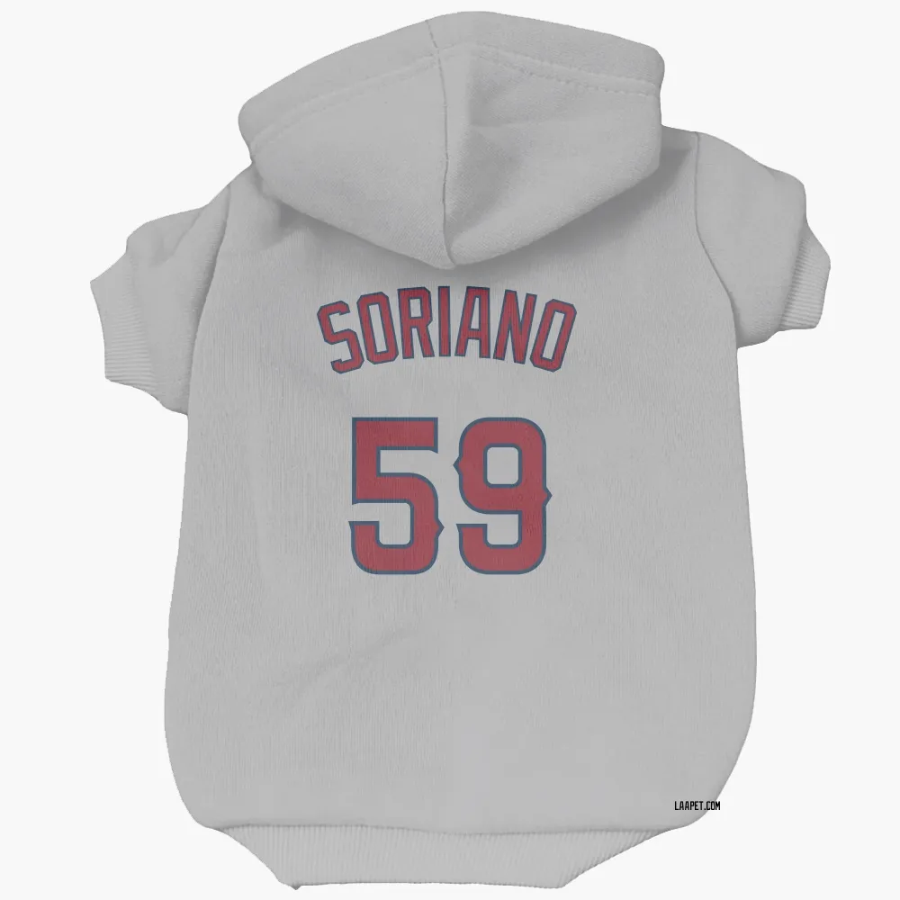 Los Angeles Angels Jose Soriano Gray Pet Hoodie for Dog & Cat