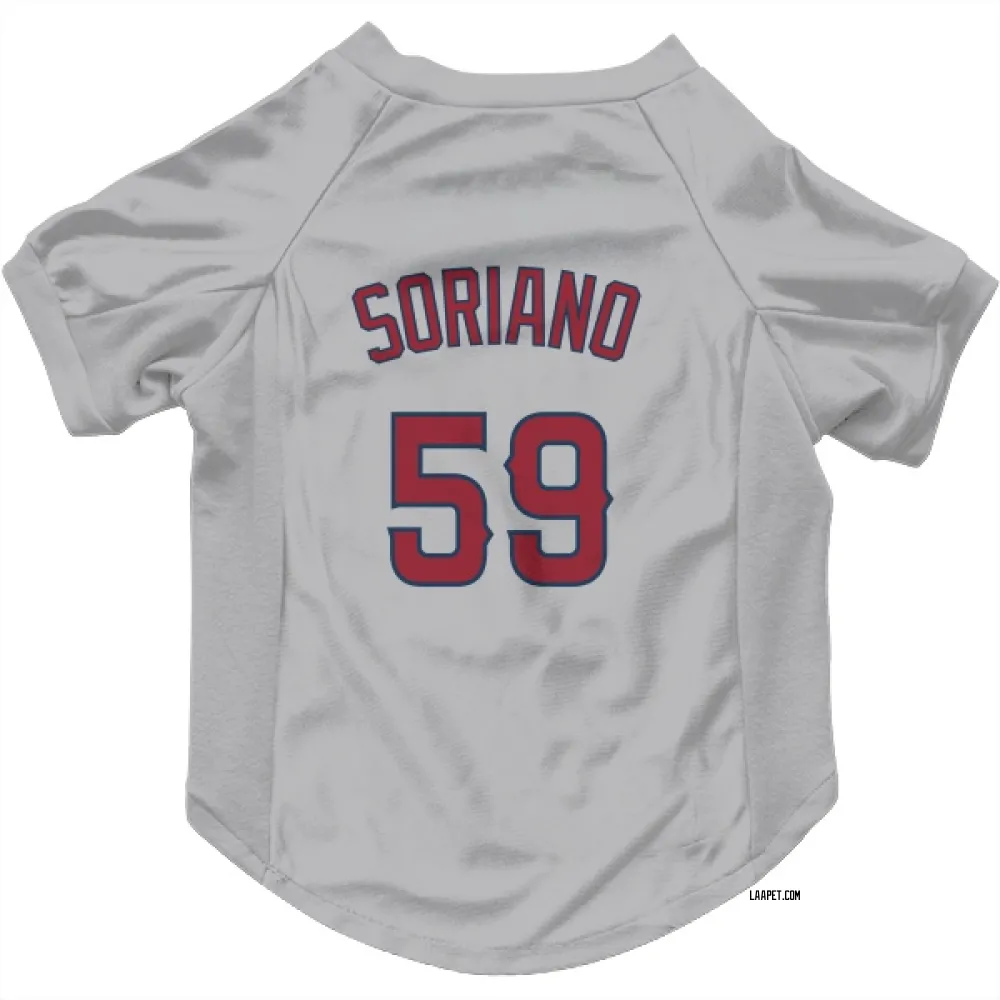 Los Angeles Angels Jose Soriano Gray Pet Jersey for Dog & Cat