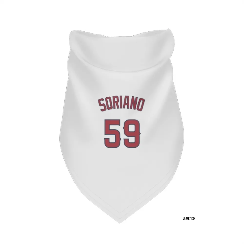 Los Angeles Angels Jose Soriano White Pet Bandana for Dog & Cat