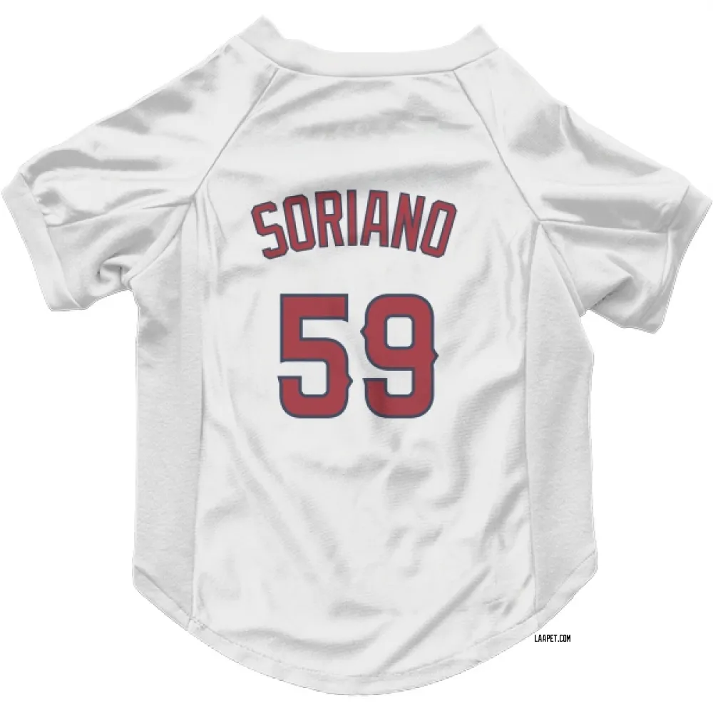 Los Angeles Angels Jose Soriano White Pet Jersey for Dog & Cat