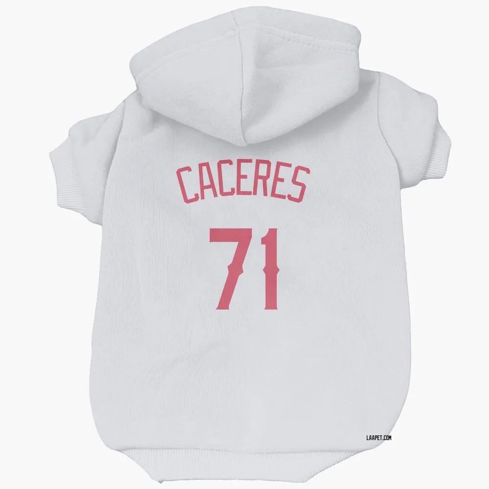 Los Angeles Angels Kelvin Caceres Navy Pet Hoodie for Dog & Cat