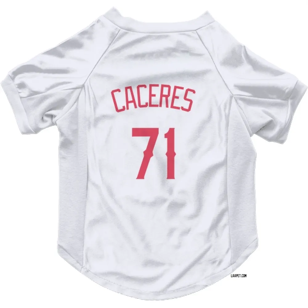 Los Angeles Angels Kelvin Caceres Navy Pet Jersey for Dog & Cat