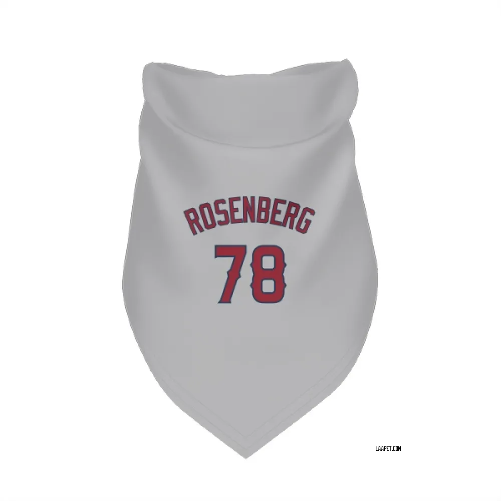 Los Angeles Angels Kenny Rosenberg Gray Pet Bandana for Dog & Cat