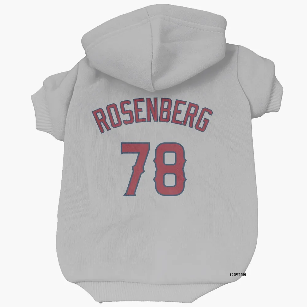 Los Angeles Angels Kenny Rosenberg Gray Pet Hoodie for Dog & Cat
