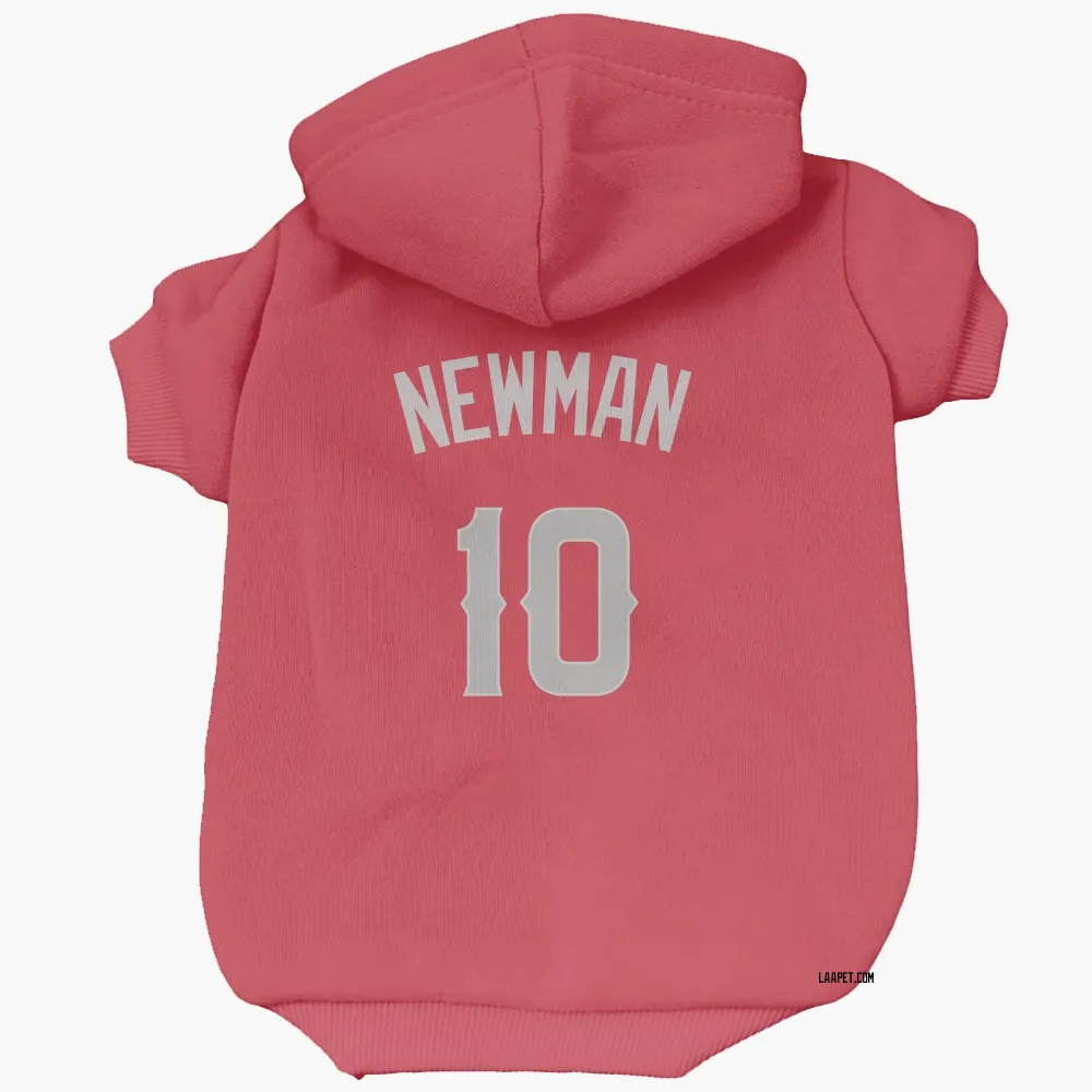 Los Angeles Angels Kevin Newman Red Gray Pet Hoodie for Dog & Cat