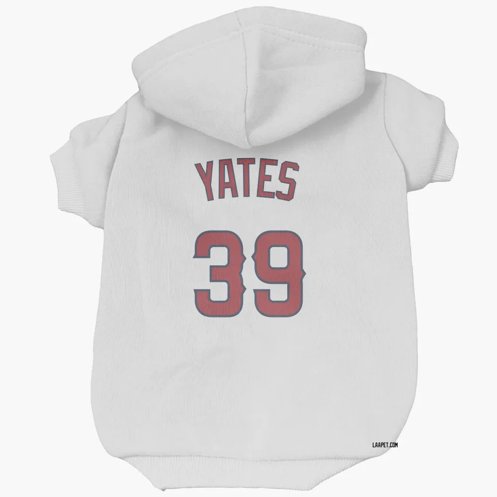 Los Angeles Angels Kirby Yates White Pet Hoodie for Dog & Cat