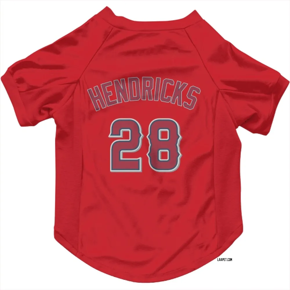 Los Angeles Angels Kyle Hendricks Red Pet Jersey for Dog & Cat