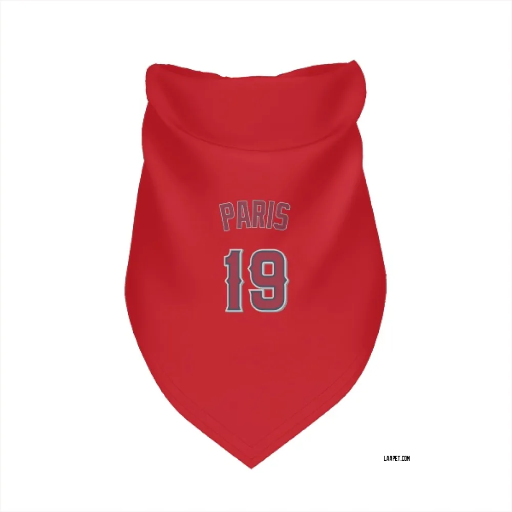 Los Angeles Angels Kyren Paris Red Pet Bandana for Dog & Cat