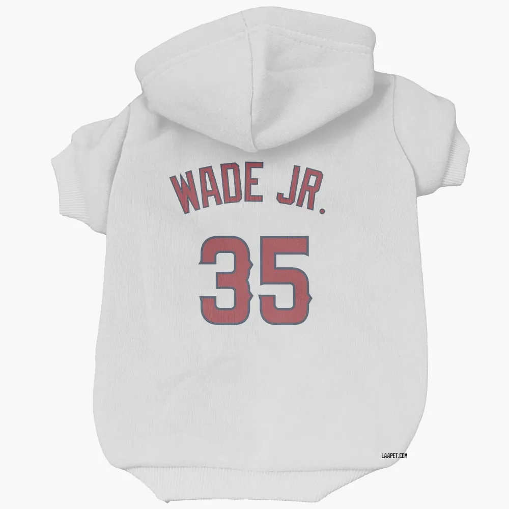 Los Angeles Angels LaMonte Wade Jr. White Pet Hoodie for Dog & Cat