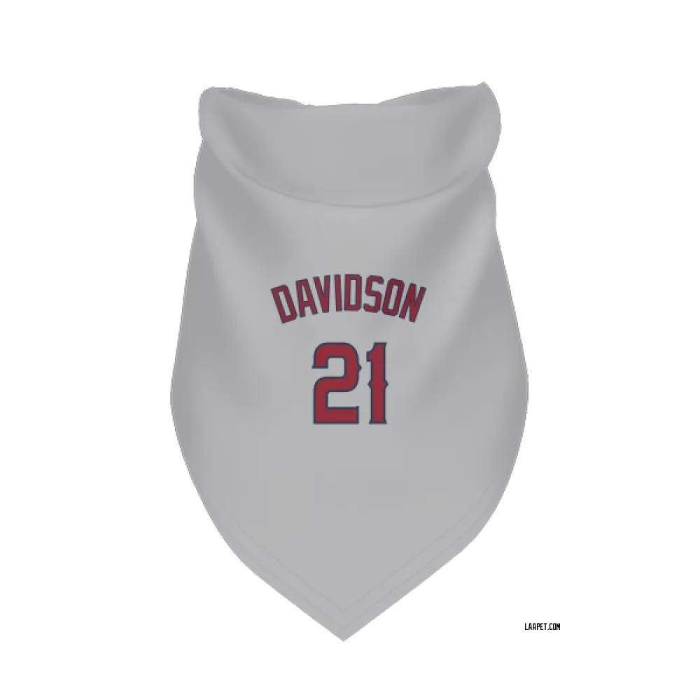 Los Angeles Angels Logan Davidson Gray Pet Bandana for Dog & Cat