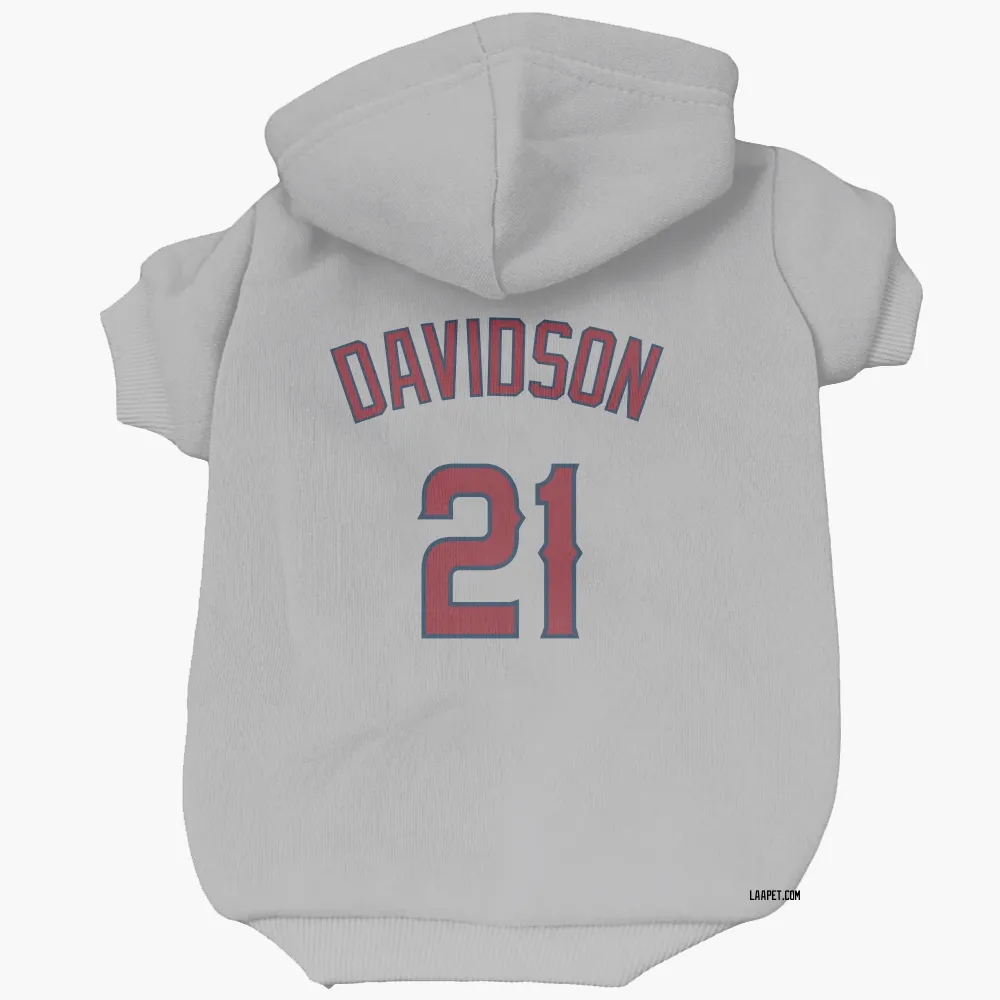 Los Angeles Angels Logan Davidson Gray Pet Hoodie for Dog & Cat