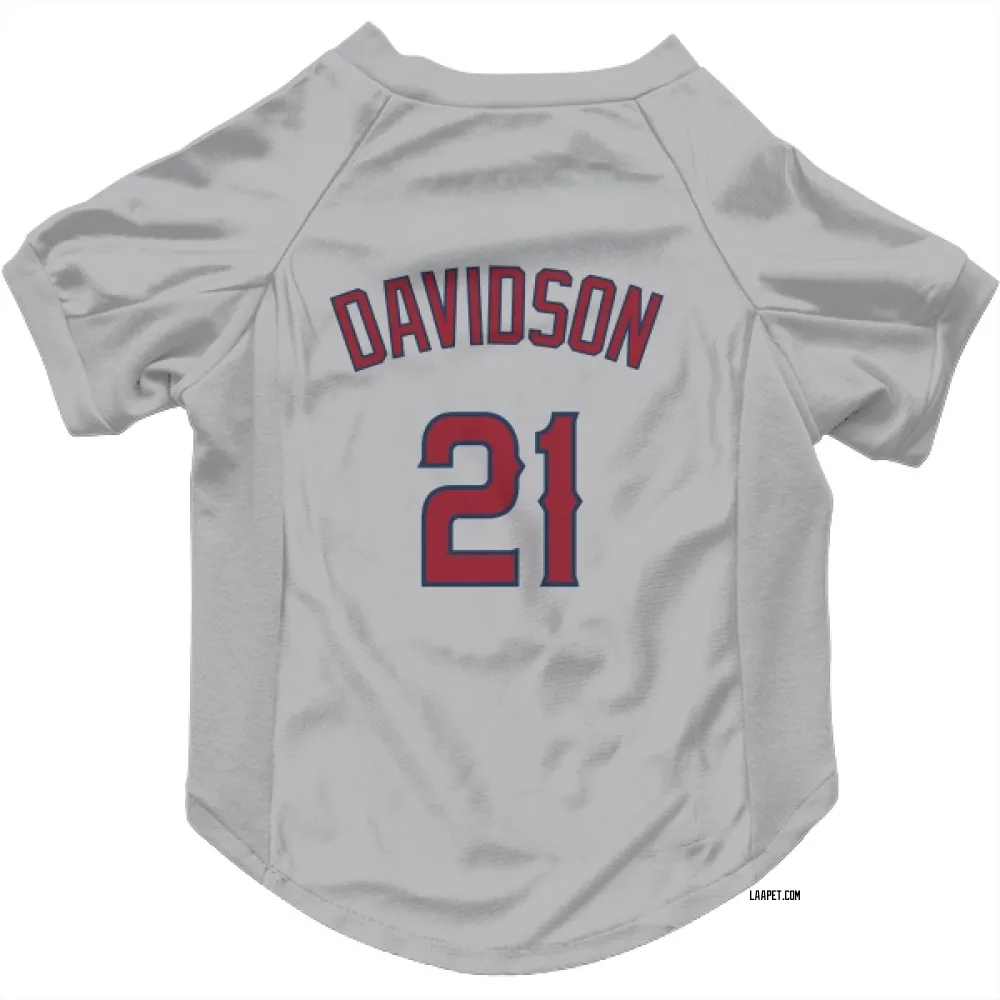 Los Angeles Angels Logan Davidson Gray Pet Jersey for Dog & Cat