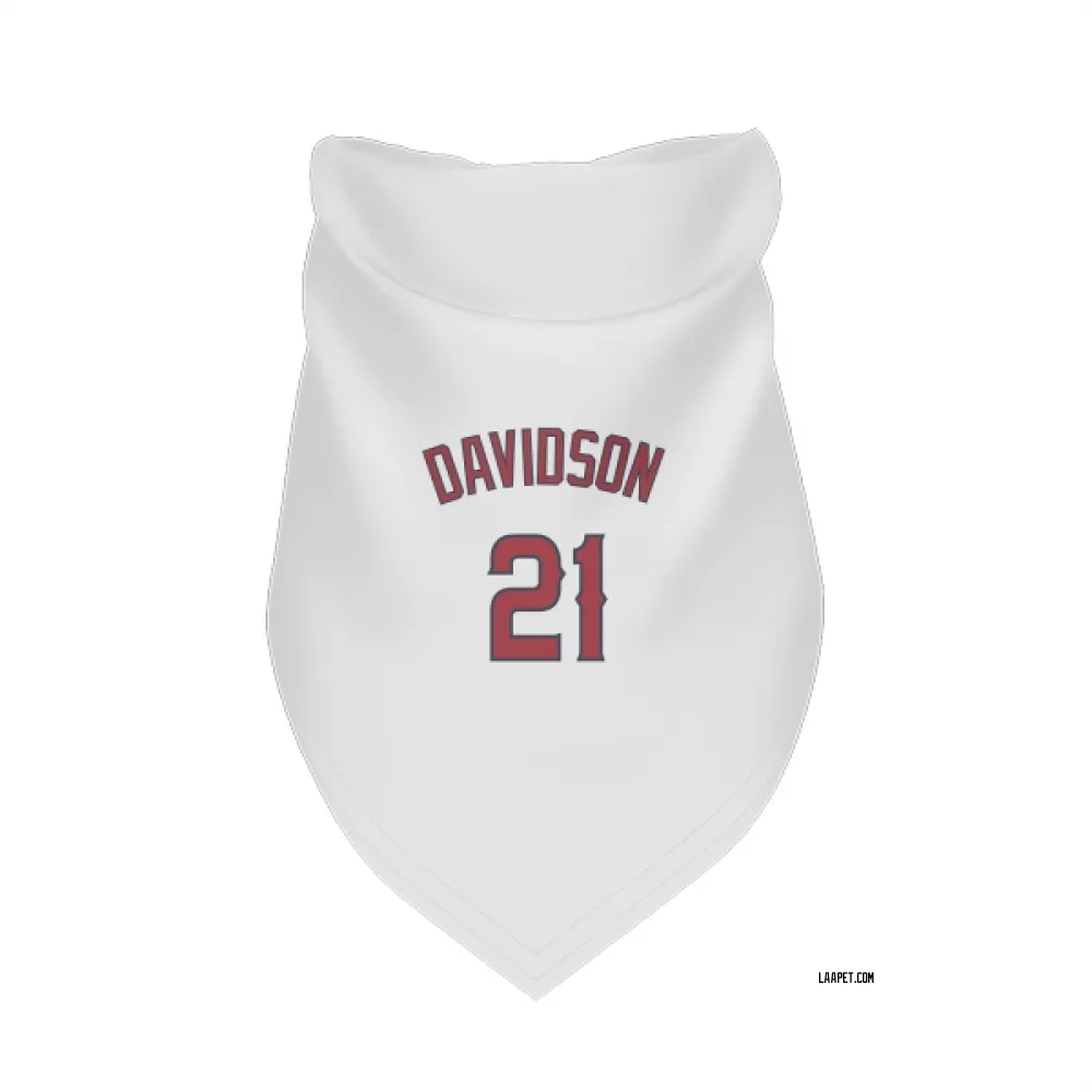 Los Angeles Angels Logan Davidson White Pet Bandana for Dog & Cat