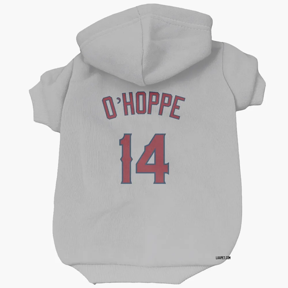 Los Angeles Angels Logan O'Hoppe Gray Pet Hoodie for Dog & Cat