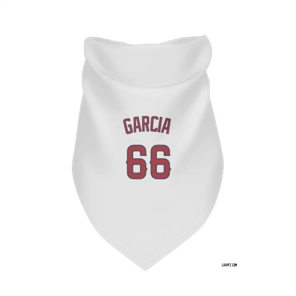 Los Angeles Angels Luis Garcia White Pet Bandana for Dog & Cat