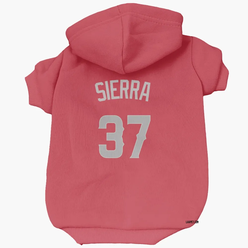 Los Angeles Angels Magneuris Sierra Red Gray Pet Hoodie for Dog & Cat