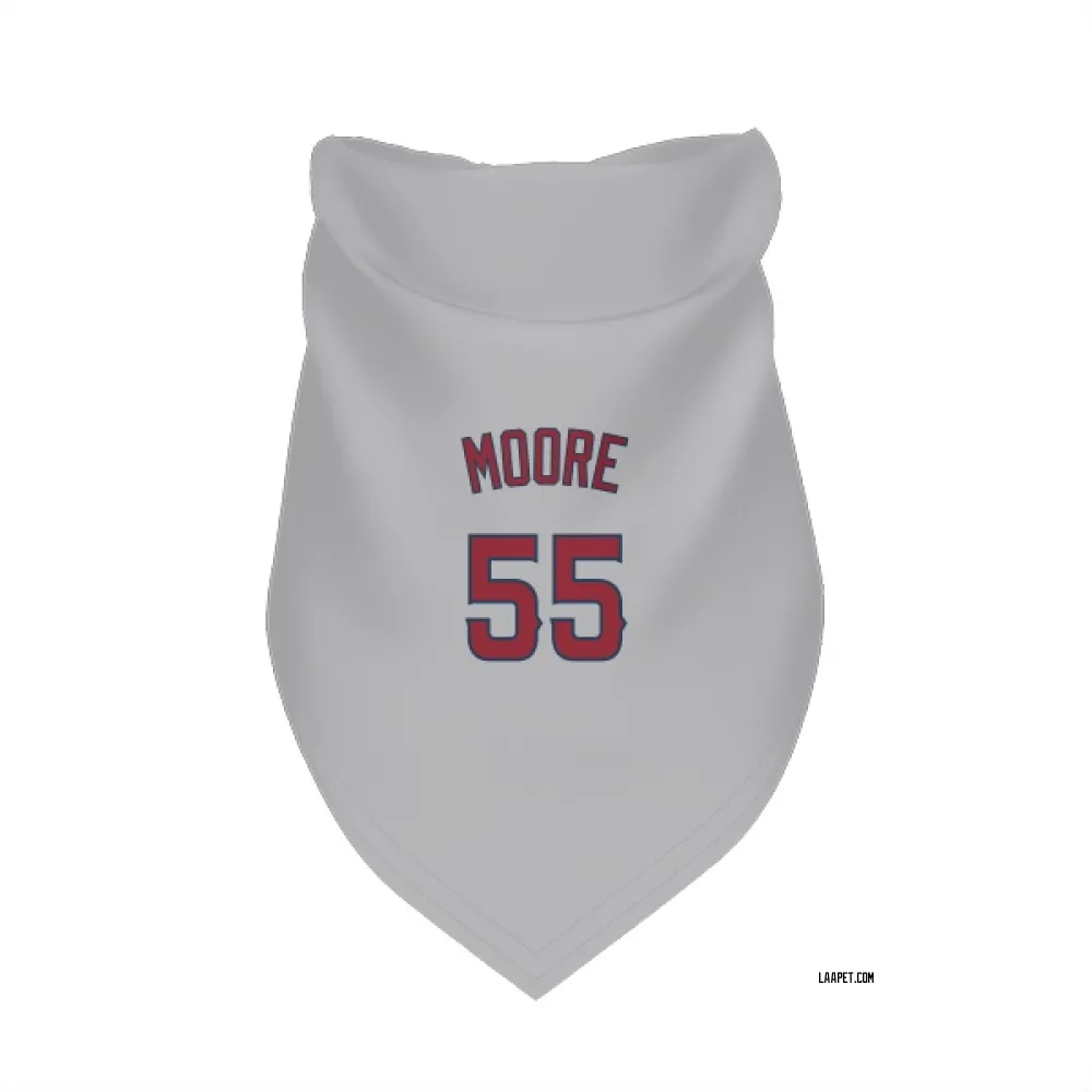 Los Angeles Angels Matt Moore Gray Pet Bandana for Dog & Cat