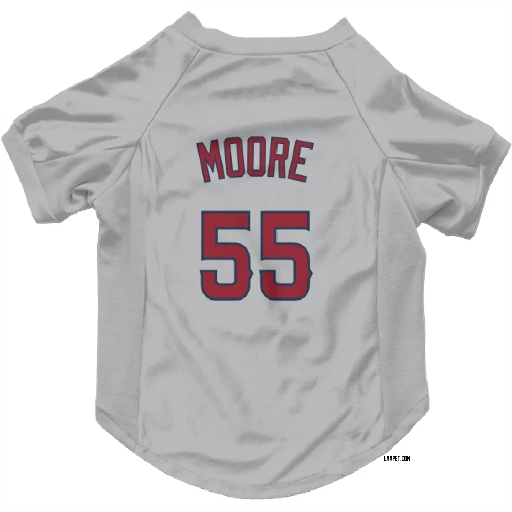 Los Angeles Angels Matt Moore Gray Pet Jersey for Dog & Cat