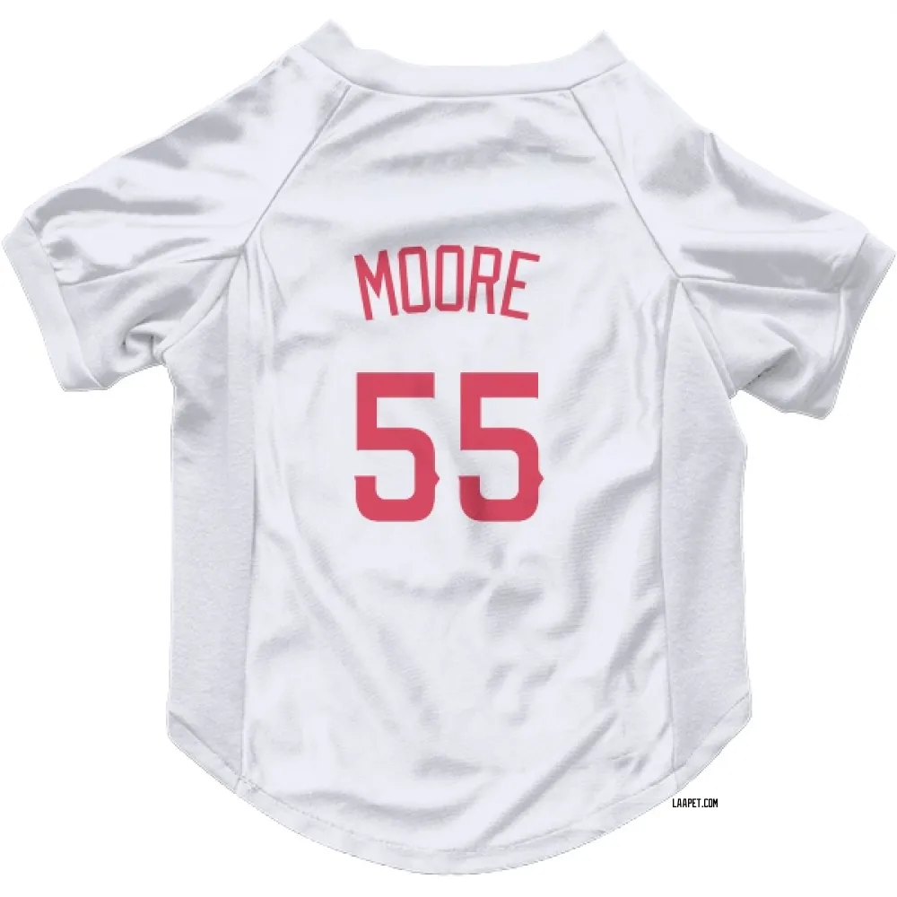 Los Angeles Angels Matt Moore Navy Pet Jersey for Dog & Cat
