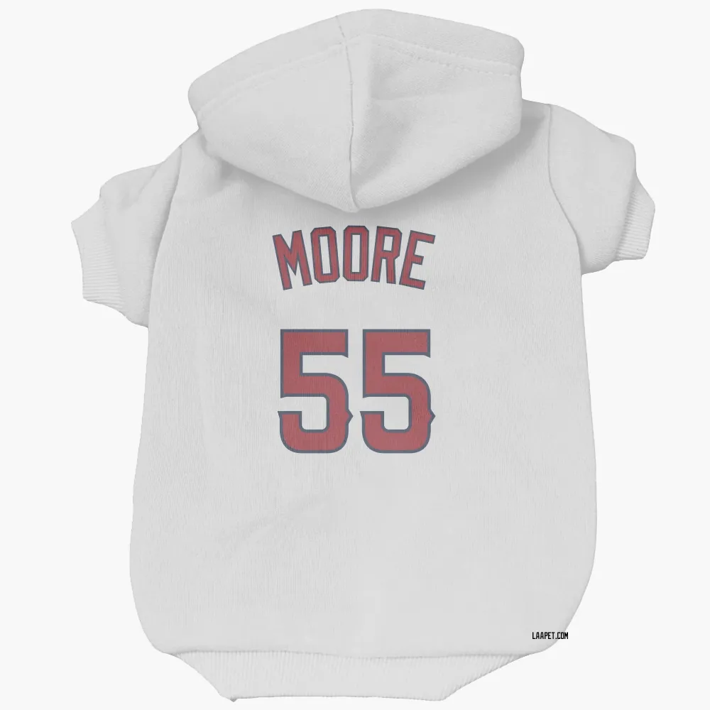 Los Angeles Angels Matt Moore White Pet Hoodie for Dog & Cat