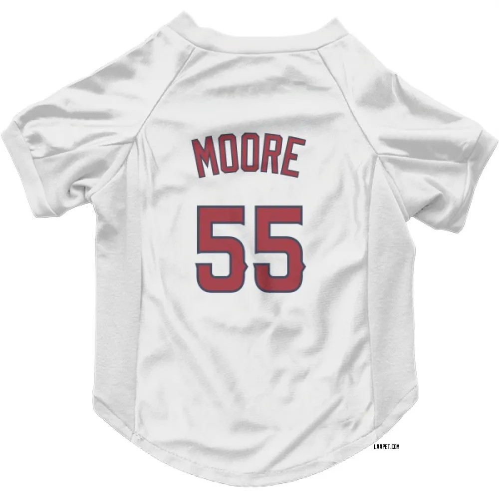 Los Angeles Angels Matt Moore White Pet Jersey for Dog & Cat
