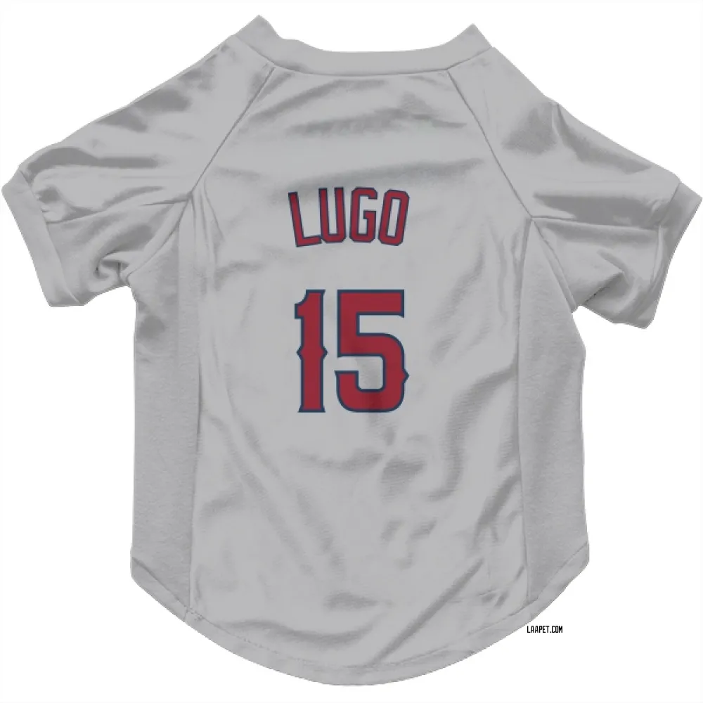 Los Angeles Angels Matthew Lugo Gray Pet Jersey for Dog & Cat