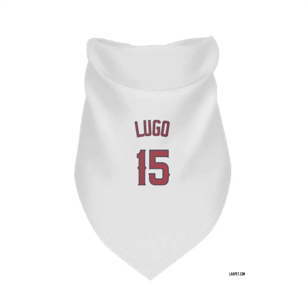 Los Angeles Angels Matthew Lugo White Pet Bandana for Dog & Cat