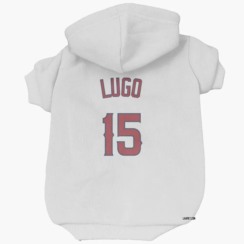 Los Angeles Angels Matthew Lugo White Pet Hoodie for Dog & Cat
