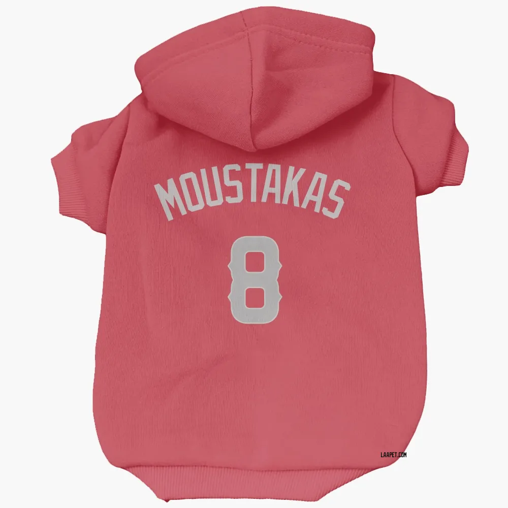 Los Angeles Angels Mike Moustakas Red Gray Pet Hoodie for Dog & Cat