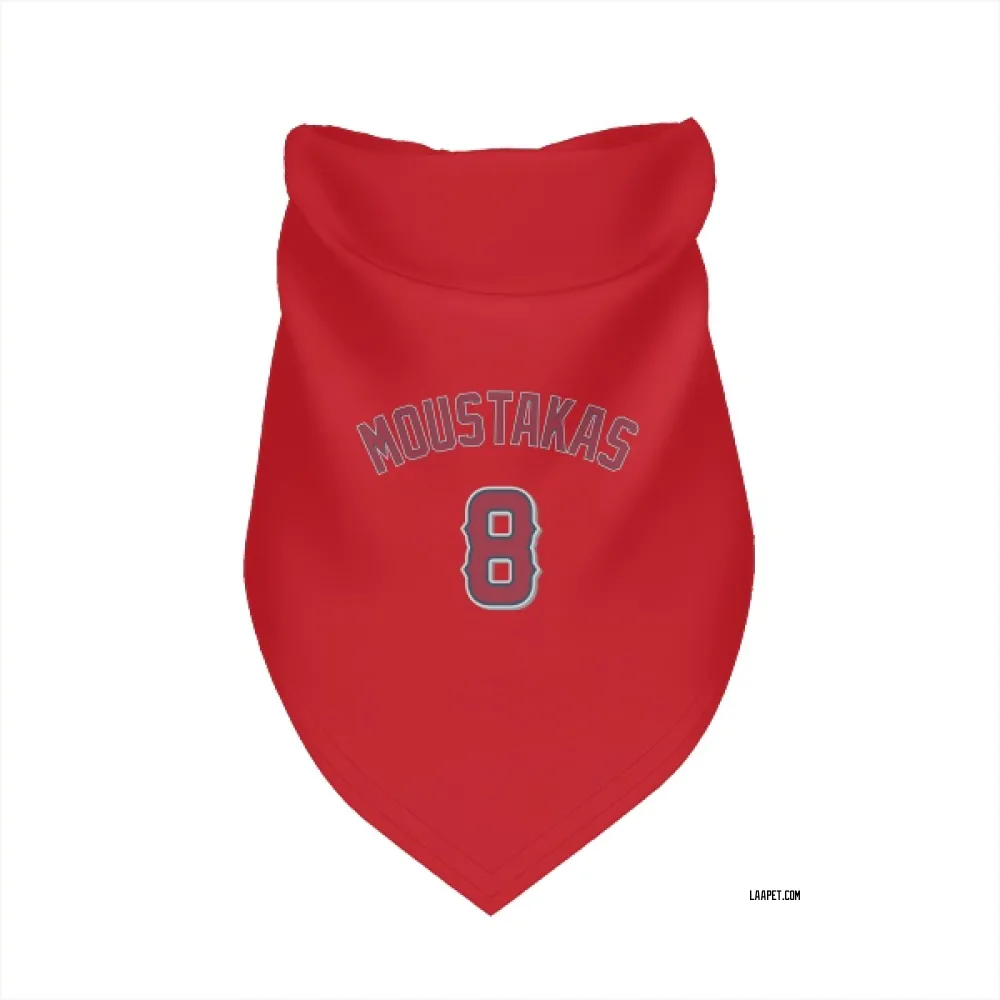 Los Angeles Angels Mike Moustakas Red Pet Bandana for Dog & Cat