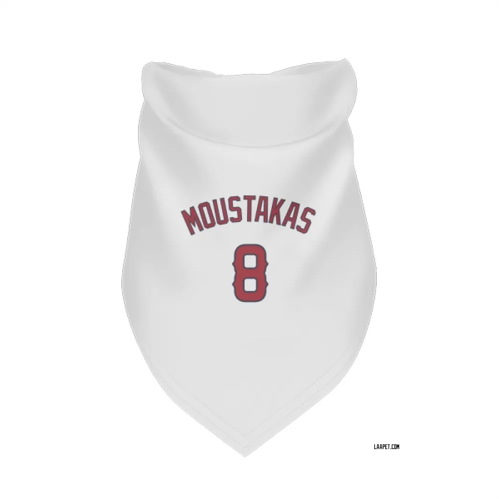 Los Angeles Angels Mike Moustakas White Pet Bandana for Dog & Cat