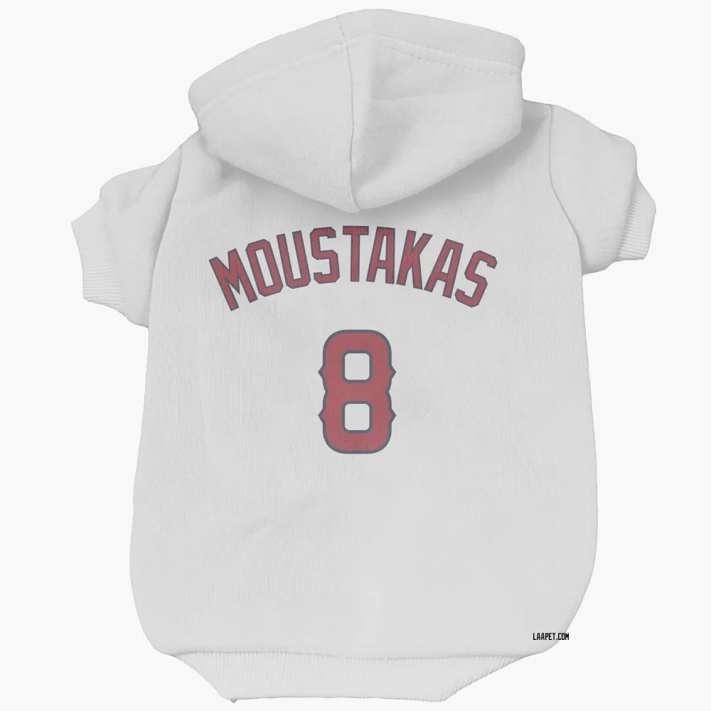 Los Angeles Angels Mike Moustakas White Pet Hoodie for Dog & Cat