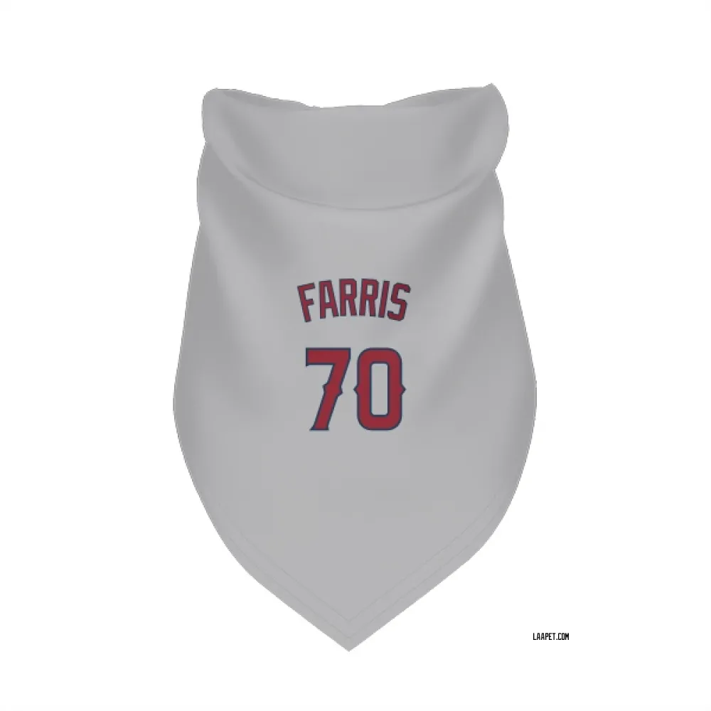 Los Angeles Angels Mitch Farris Gray Pet Bandana for Dog & Cat