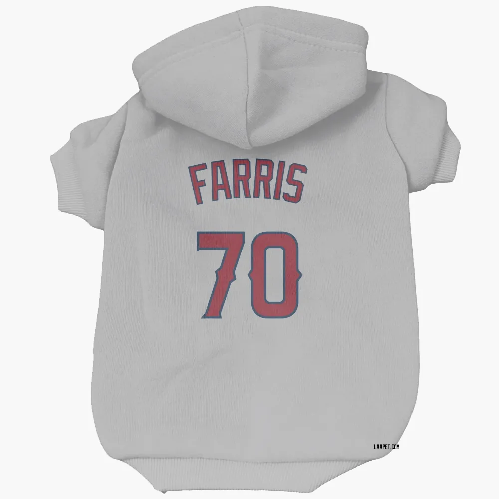 Los Angeles Angels Mitch Farris Gray Pet Hoodie for Dog & Cat