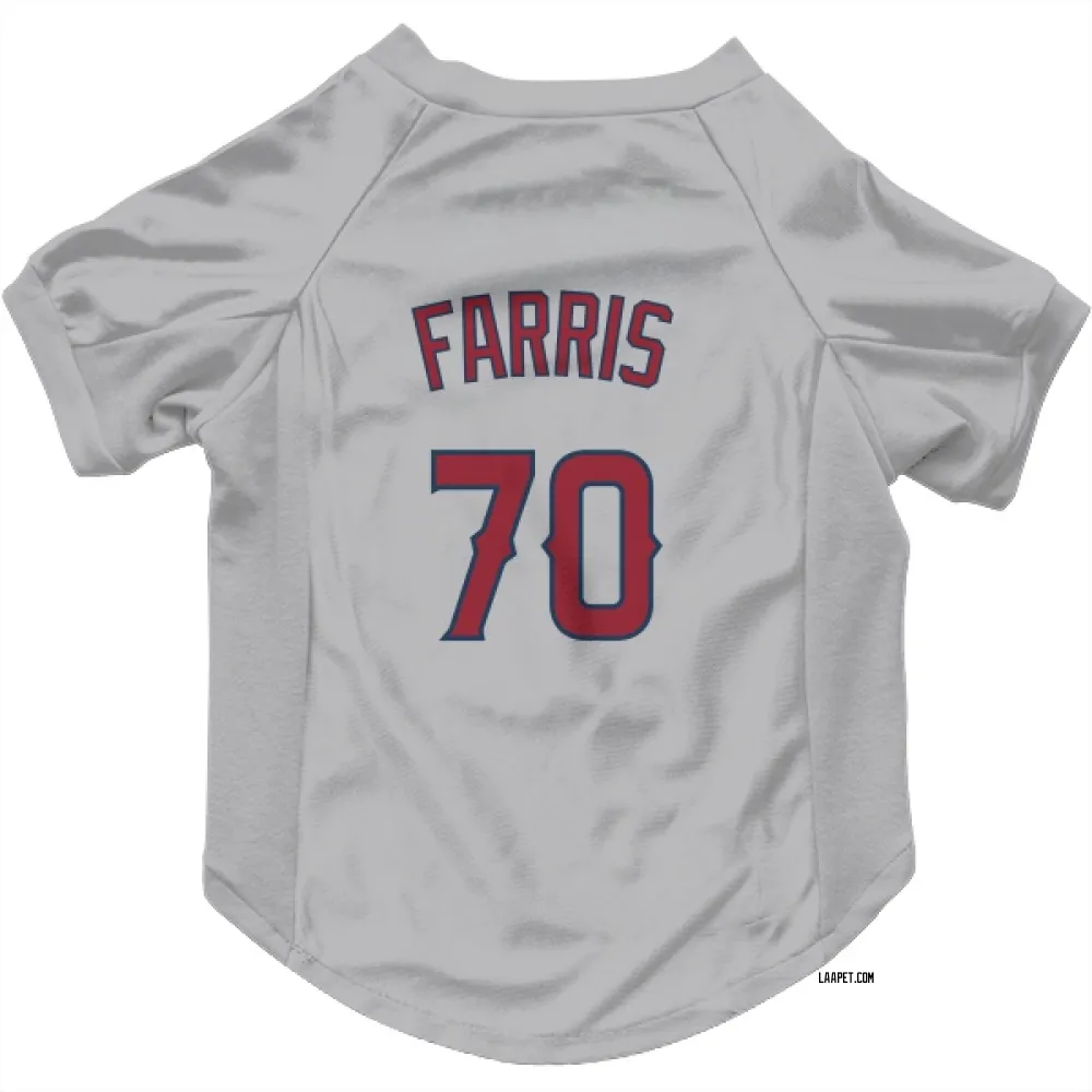 Los Angeles Angels Mitch Farris Gray Pet Jersey for Dog & Cat