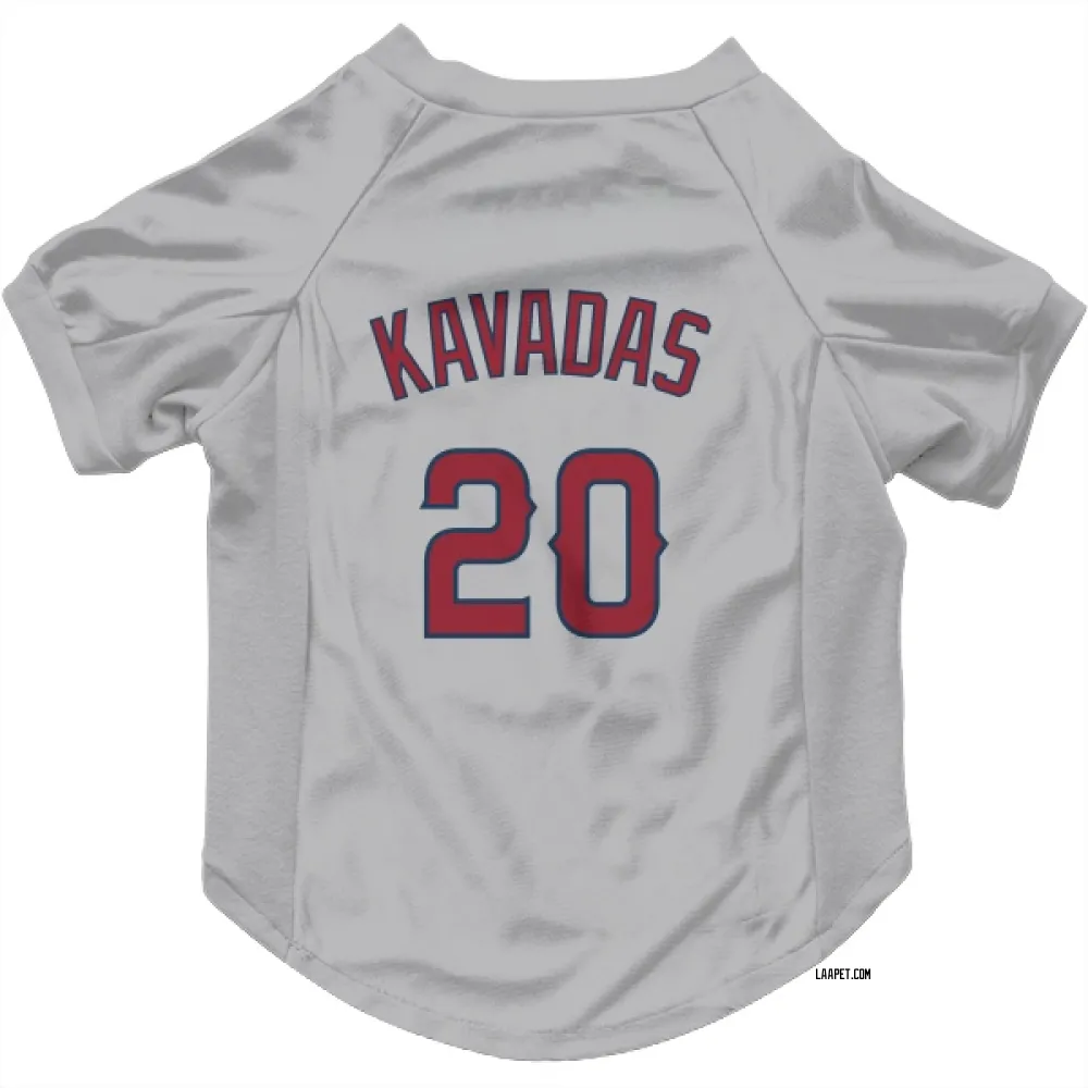 Los Angeles Angels Niko Kavadas Gray Pet Jersey for Dog & Cat