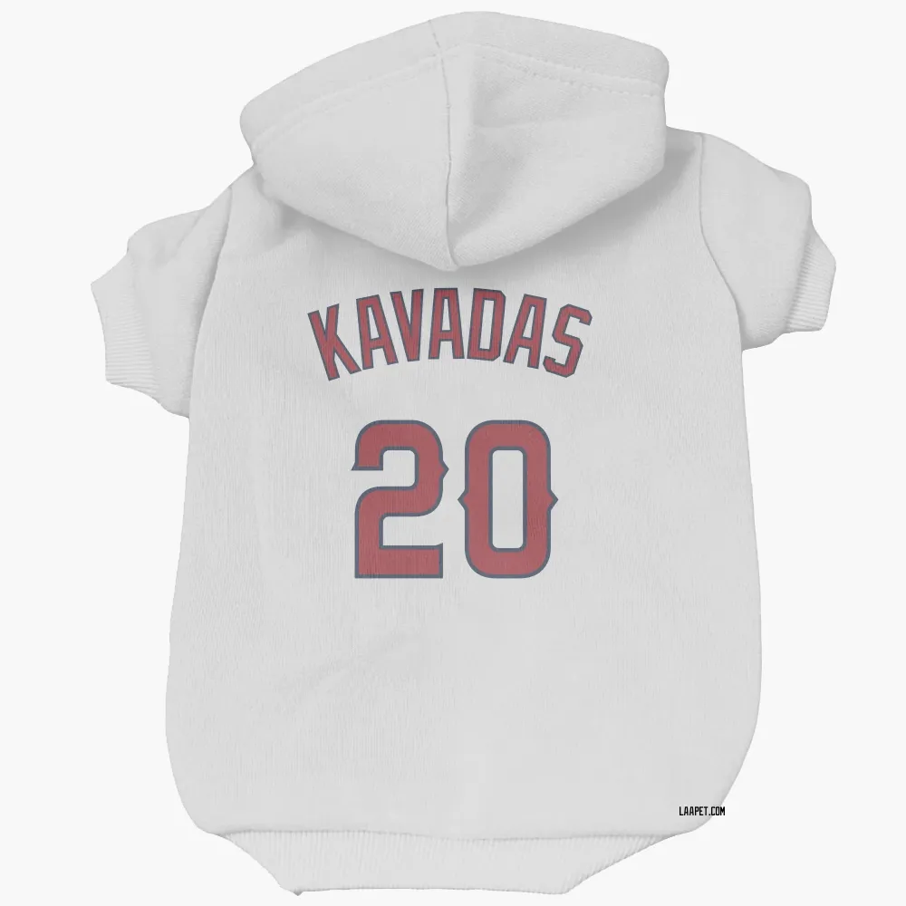 Los Angeles Angels Niko Kavadas White Pet Hoodie for Dog & Cat
