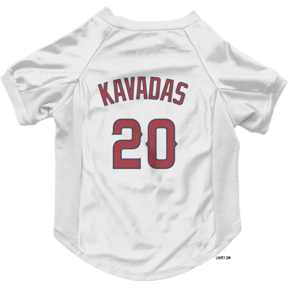 Los Angeles Angels Niko Kavadas White Pet Jersey for Dog & Cat