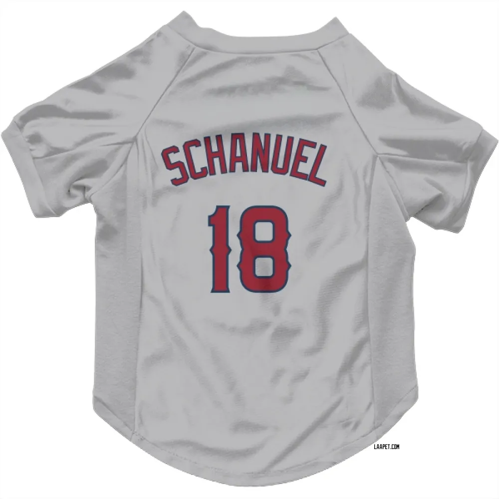 Los Angeles Angels Nolan Schanuel Gray Pet Jersey for Dog & Cat