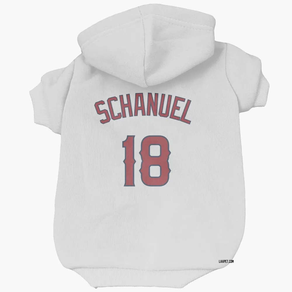 Los Angeles Angels Nolan Schanuel White Pet Hoodie for Dog & Cat