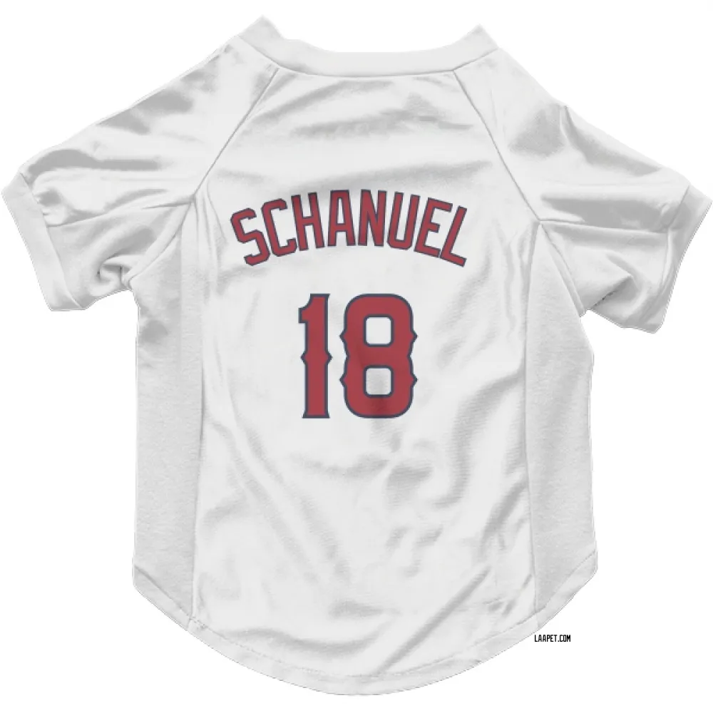 Los Angeles Angels Nolan Schanuel White Pet Jersey for Dog & Cat
