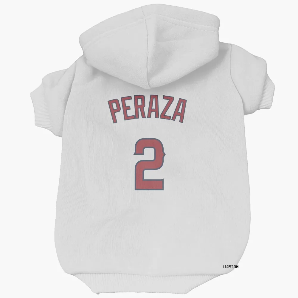 Los Angeles Angels Oswald Peraza White Pet Hoodie for Dog & Cat