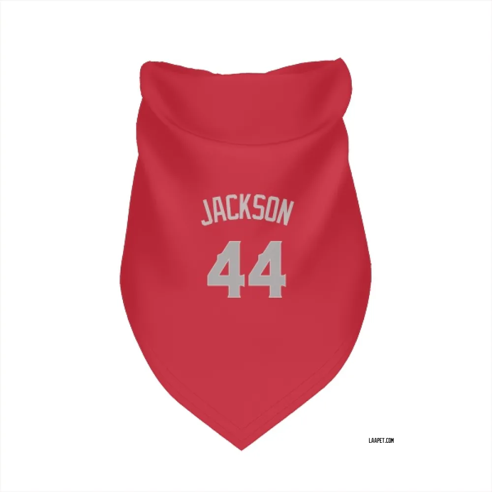 Los Angeles Angels Reggie Jackson Red Gray Pet Bandana for Dog & Cat