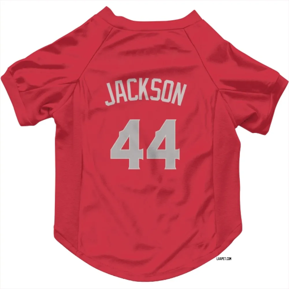 Los Angeles Angels Reggie Jackson Red Gray Pet Jersey for Dog & Cat