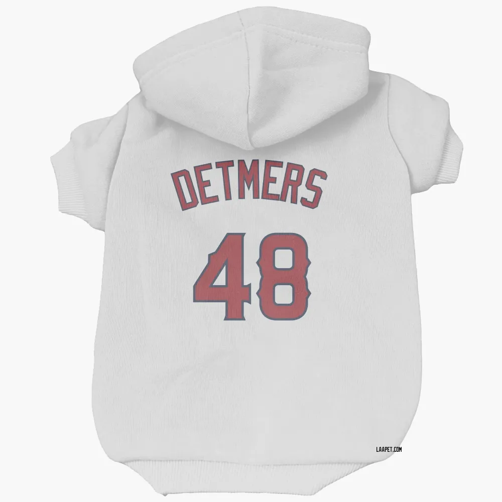 Los Angeles Angels Reid Detmers White Pet Hoodie for Dog & Cat