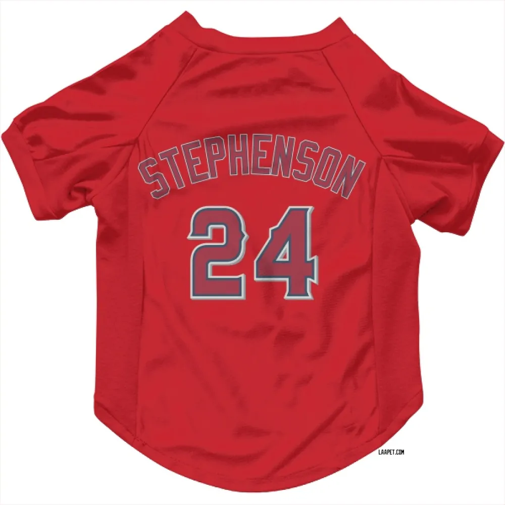 Los Angeles Angels Robert Stephenson Red Pet Jersey for Dog & Cat