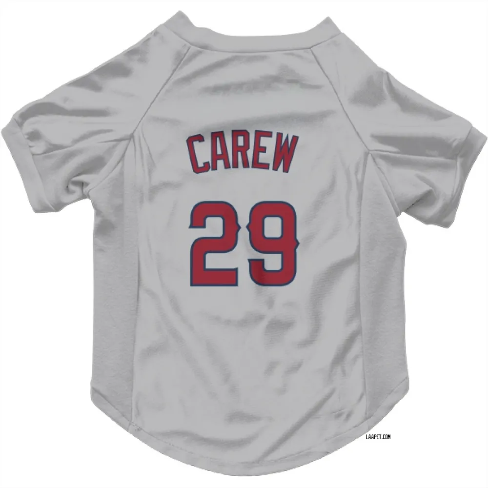 Los Angeles Angels Rod Carew Gray Pet Jersey for Dog & Cat